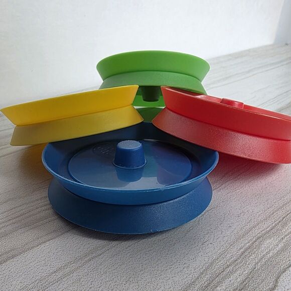 Set of 4 Round Playing Card Holders - Leap Frog - Picture 9 of 11